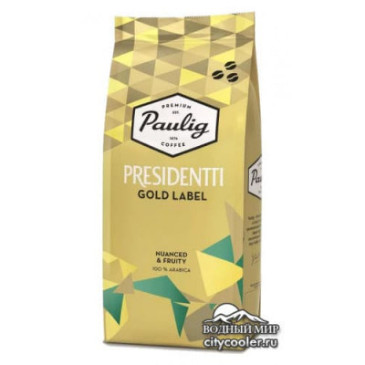 Paulig Presidentti Gold Label зерно, 250г в мягкой упаковке