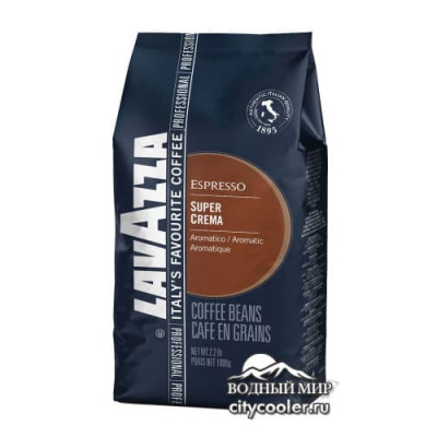 Lavazza Super Crema Espresso, зерновой, 1кг.