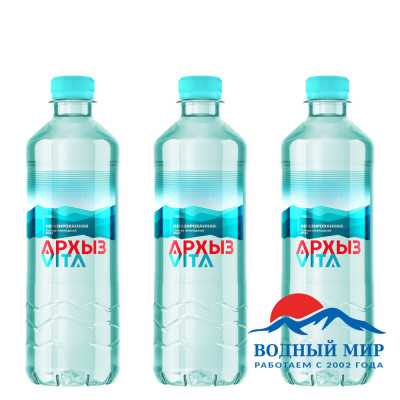 Вода Архыз 0,5 л. без газа 12 бутылок