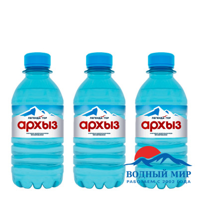 Легенда гор Архыз 0,33 литра без газа, 12 бутылок